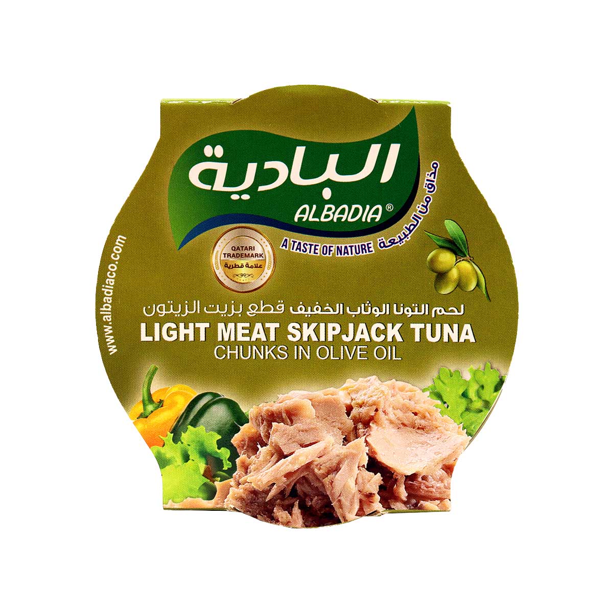 Al Badia Light Meat Skip Jack Canned Tuna Chunks In Olive Oil 165g