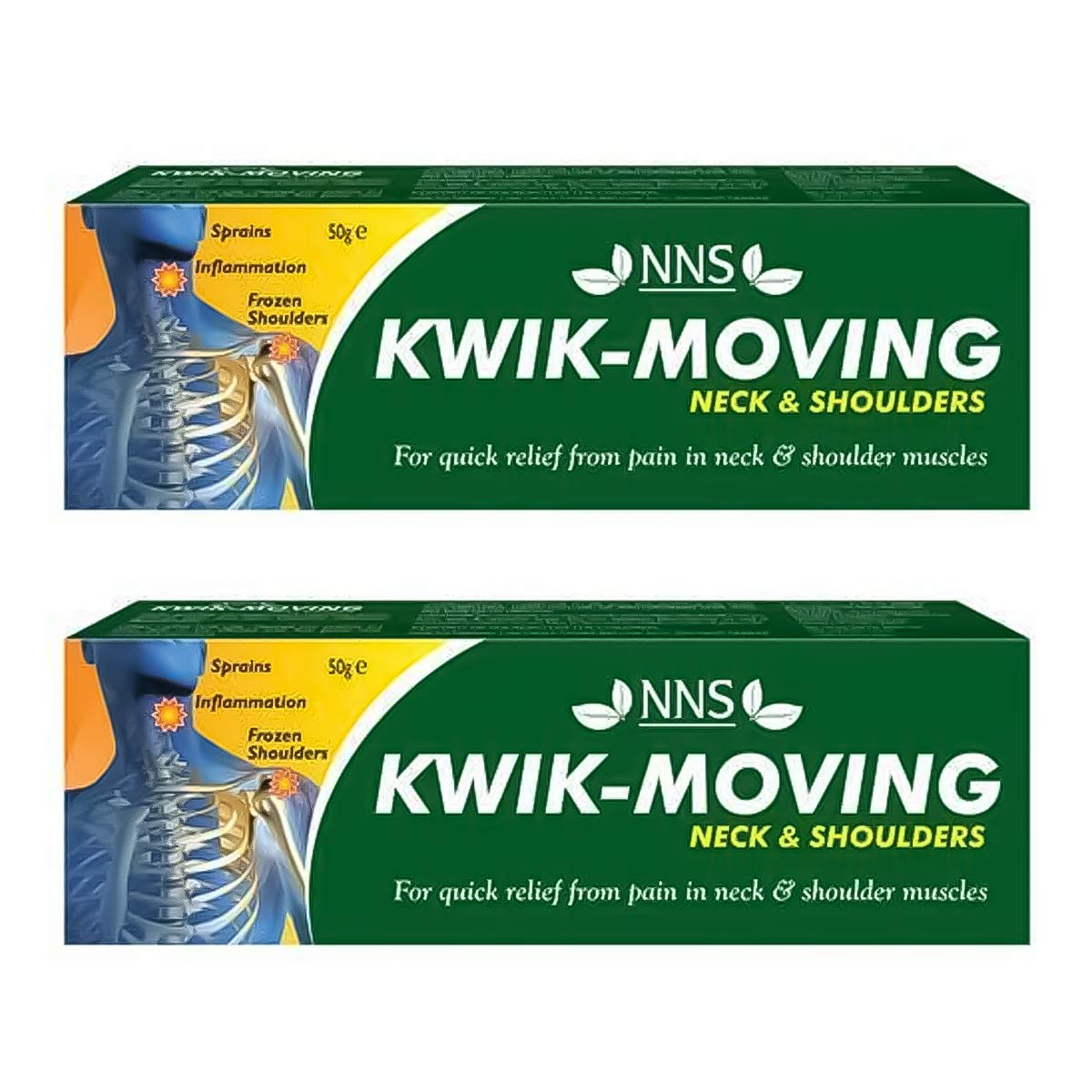 Kwik Neck And Shoulders Moving Gel 2x50g