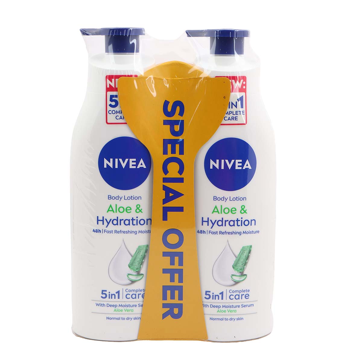 Nivea Body Lotion Aloe & Hydration 2x400ml