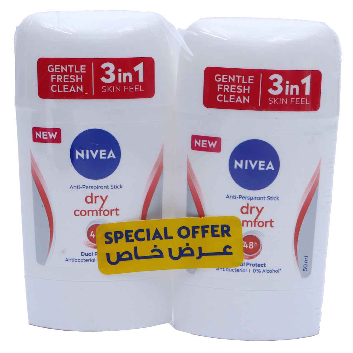 Nivea Anti Perspirant Stick Dry Comfort 2x50ml
