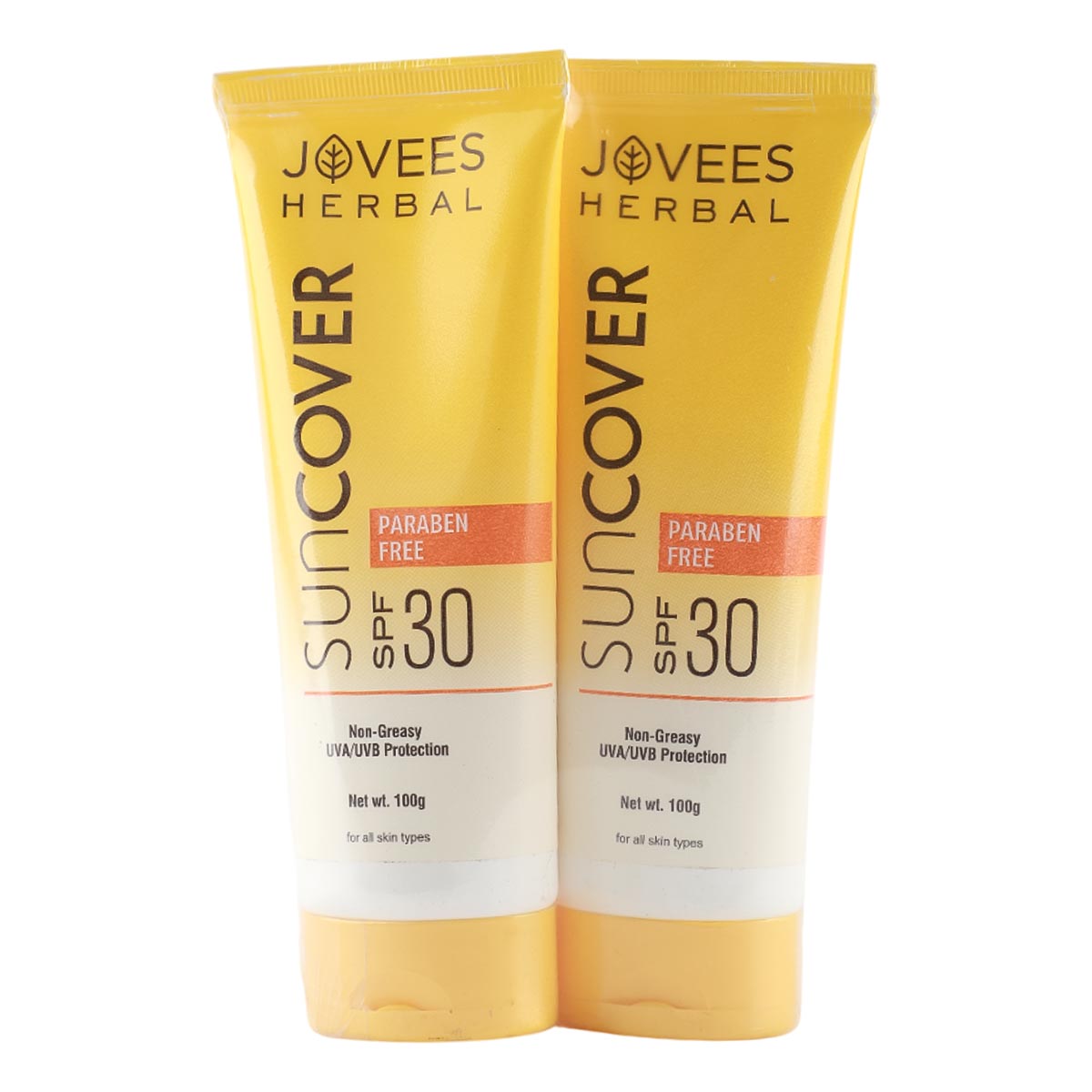 Jovees SPF30 Suncover Paraben Free Cream 2x100g Assorted