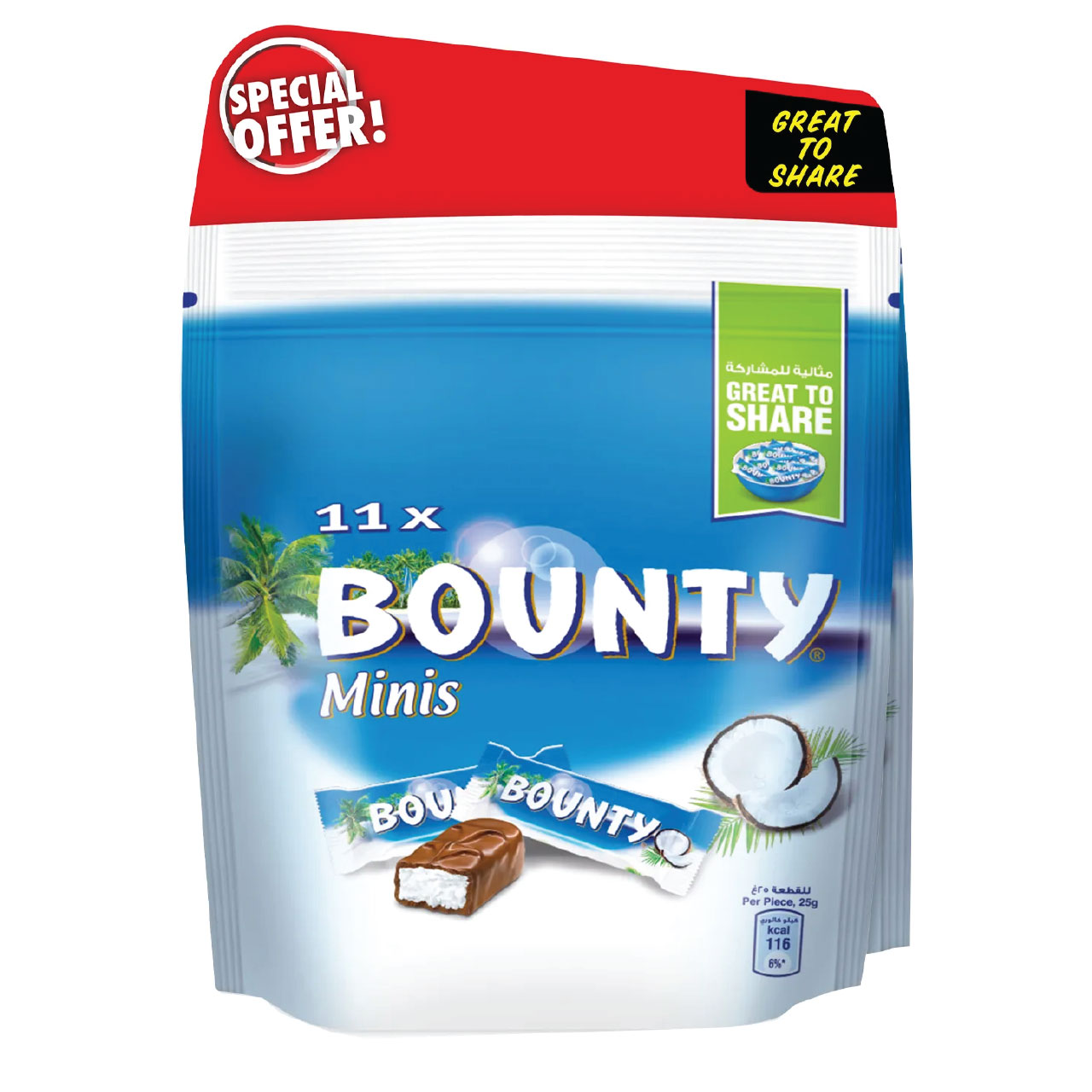 Bounty Minis Chocolate 2x275g