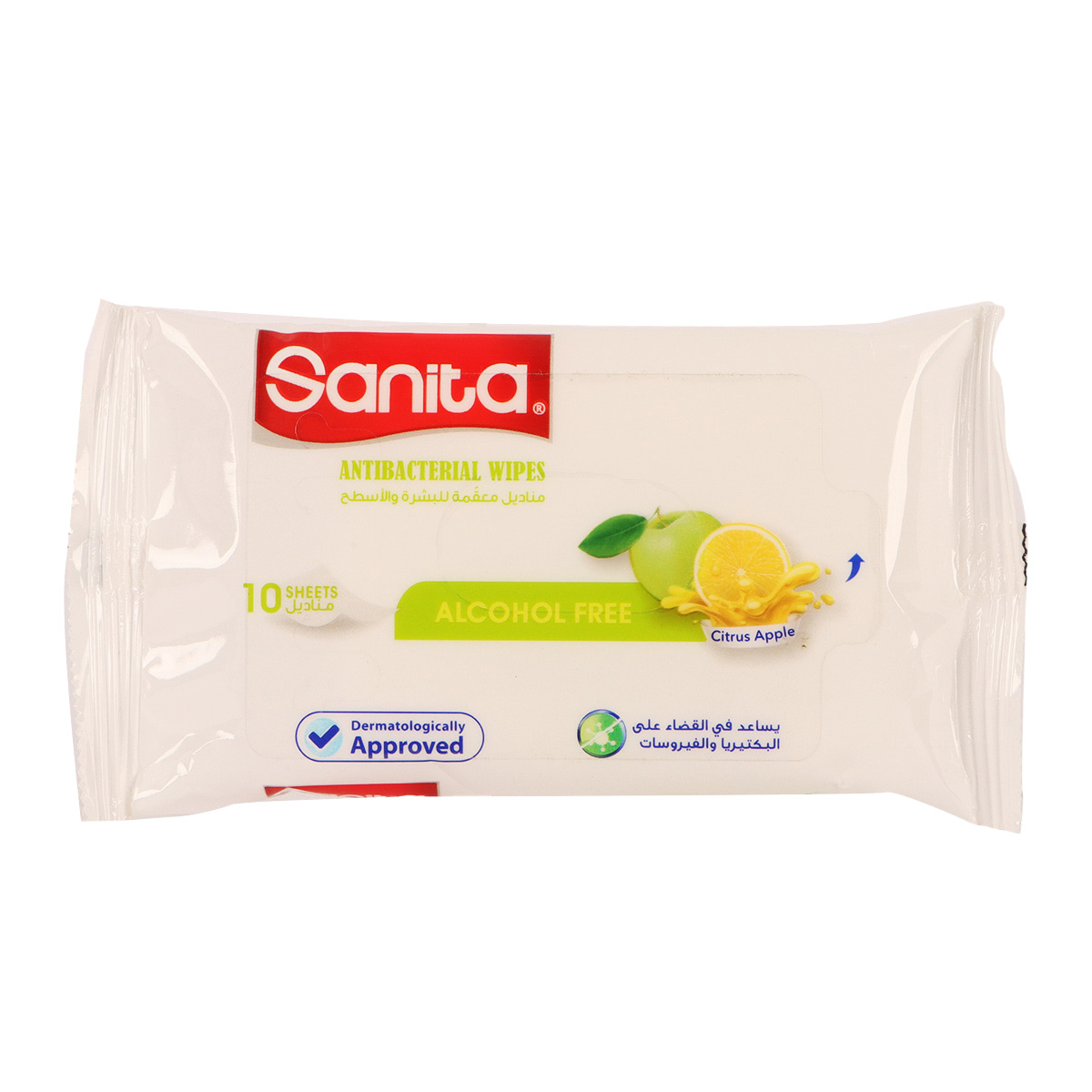 Sanita Anti Bacterial Wipes 10 Sheets