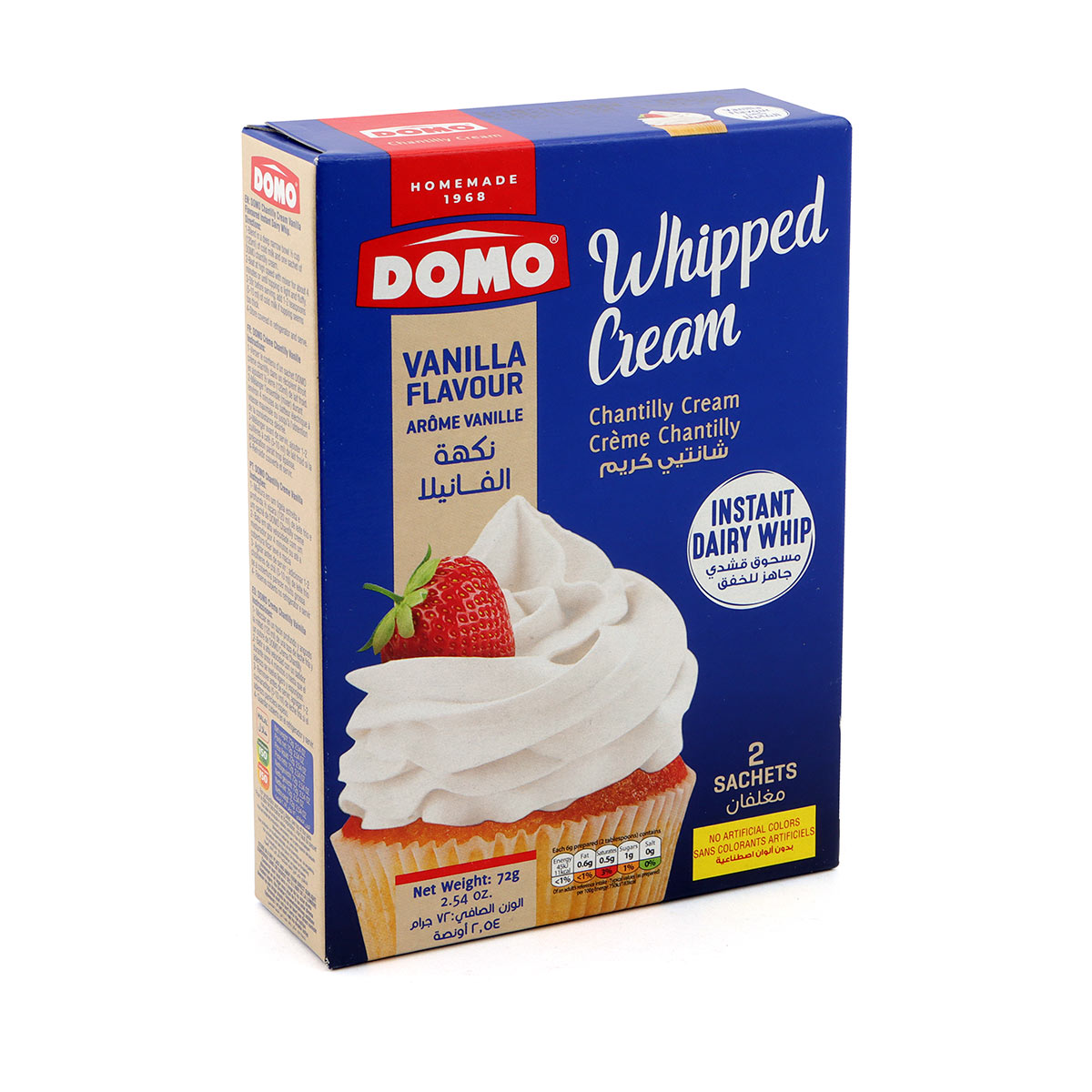 Domo Vanilla Flavour Whipped Cream 72g