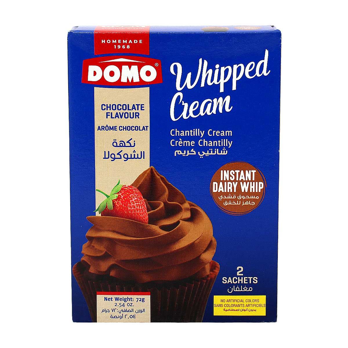 Domo Whipped Cream Chocolate Flavour 72g