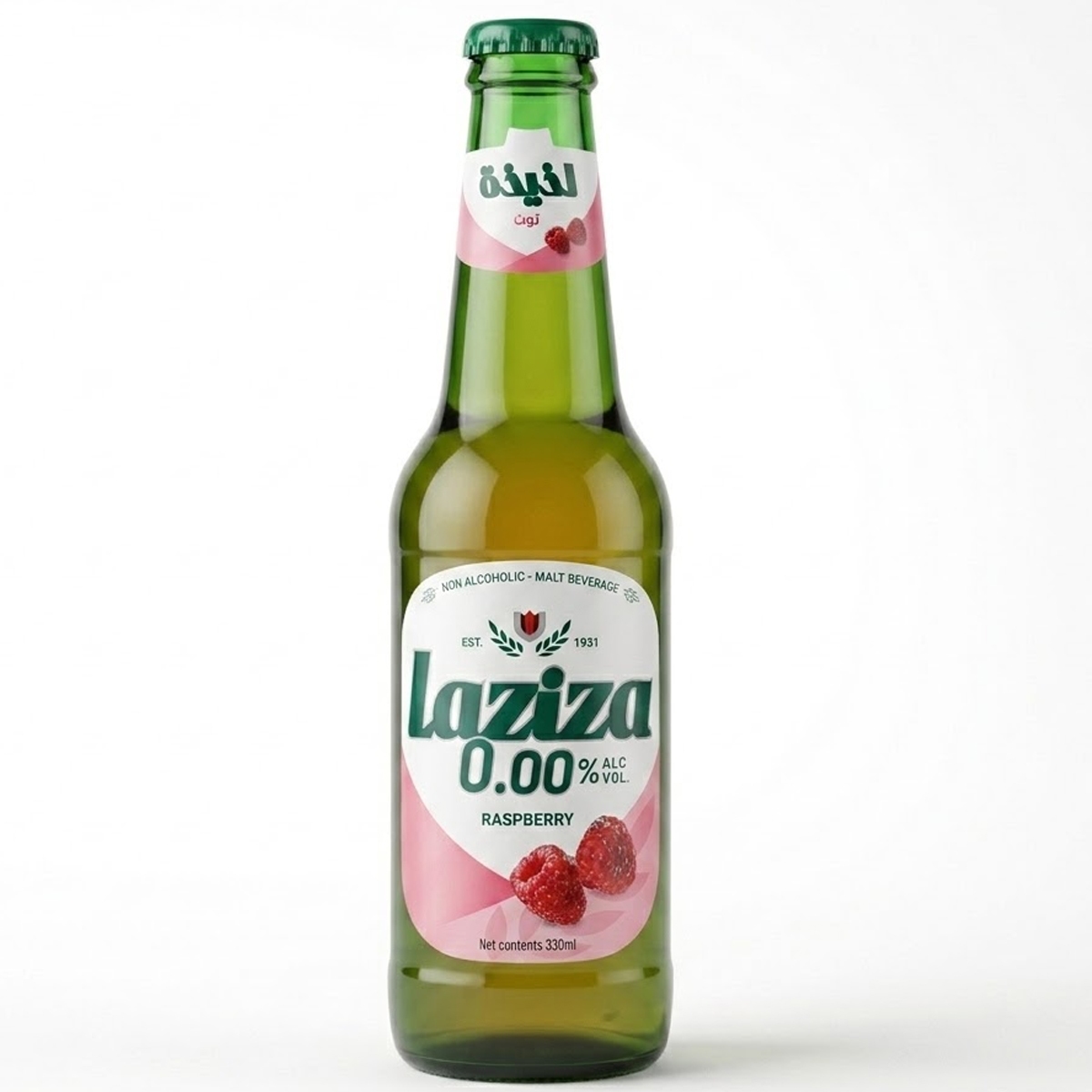Laziza Raspberry Non Alcoholic Malt Beverage 330ml