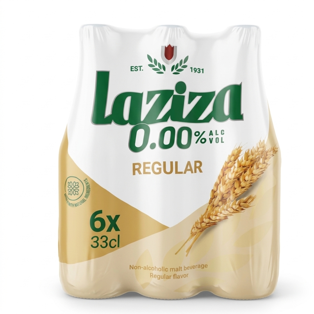 Laziza Ruegular Non Alcoholic Malt Beverage 3x330ml