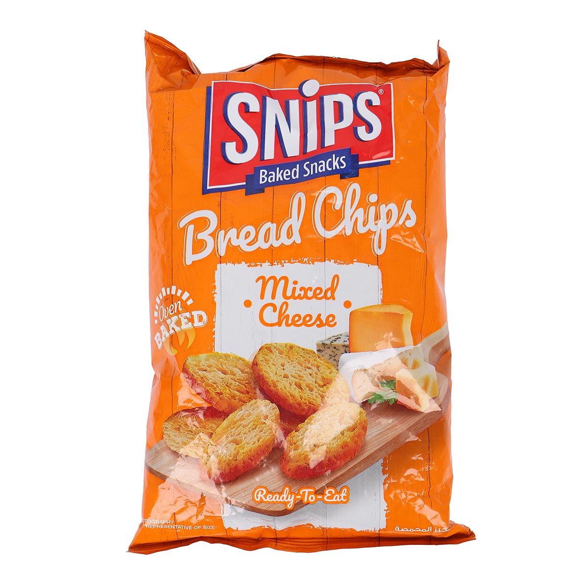 Snips Baked Snacks Bread Chips Mixed Cheese 85g