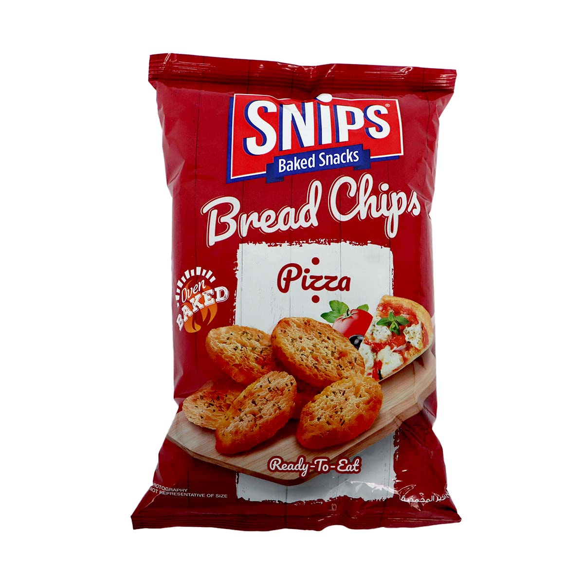 Snips Baked Snacks Bread Chips Pizza 85g