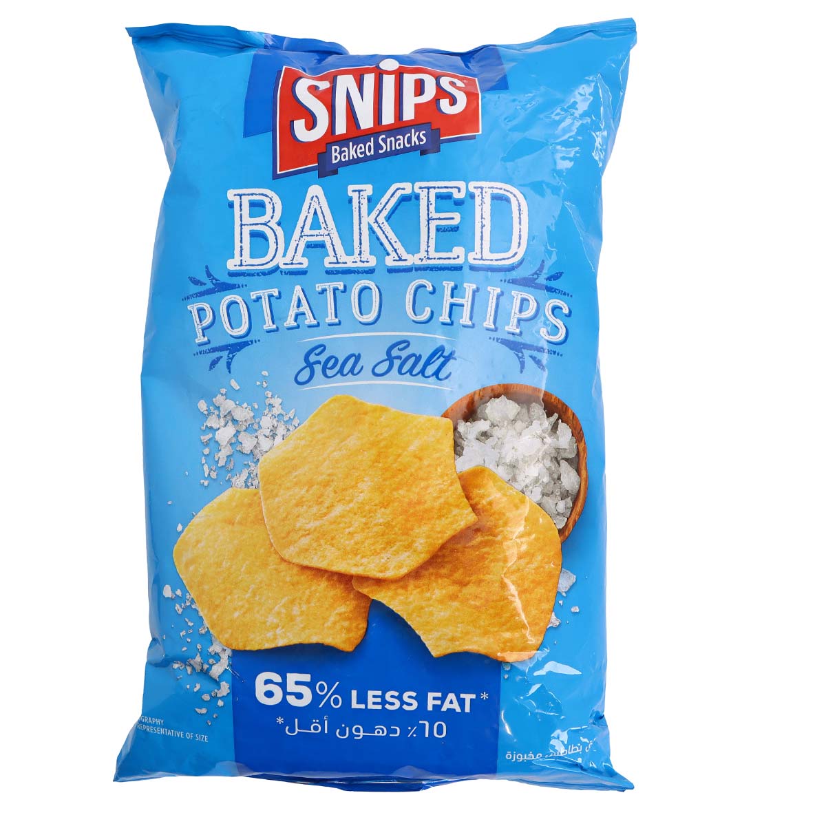 Snips Baked Potato Chips Sea Salt 150g