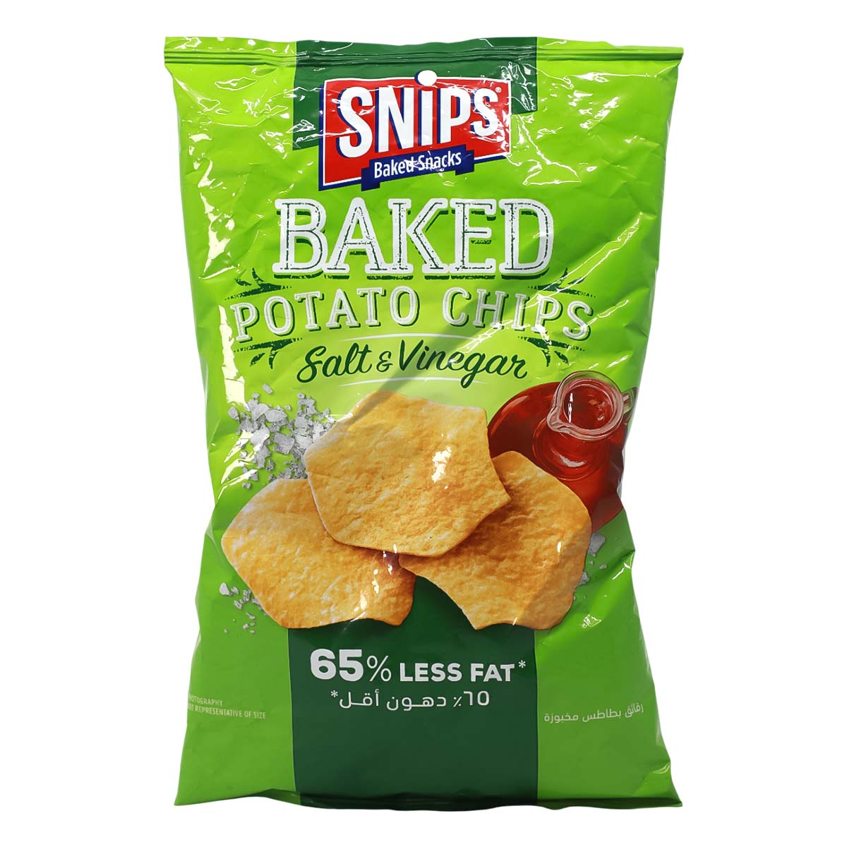 Snips Baked Potato Chips Salt & Vinegar 150g