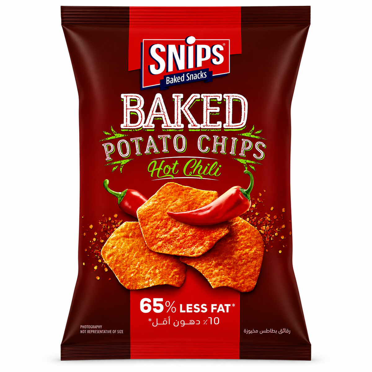 Snips Baked Potato Chips Hot Chili 150g