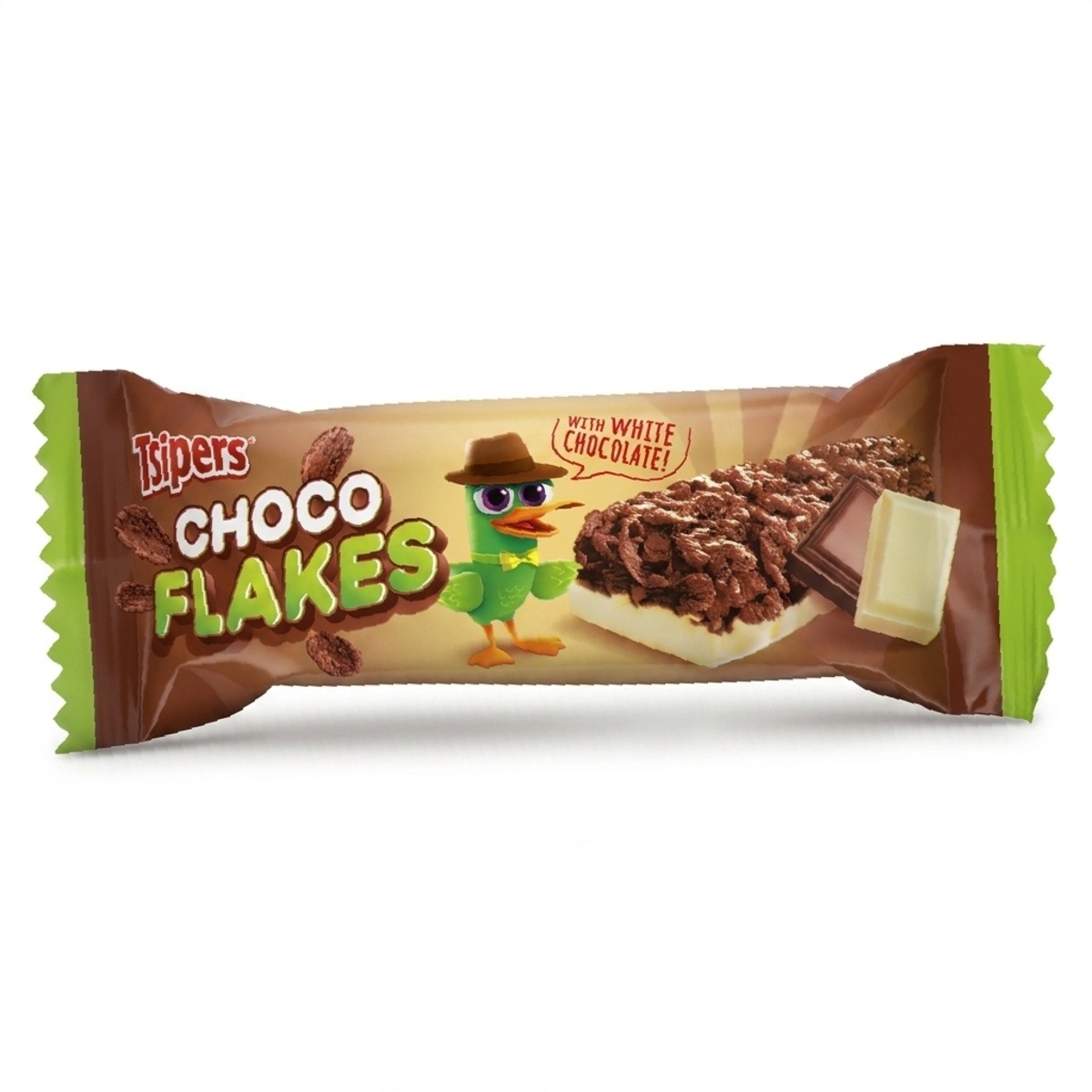 Tsipers Chocolate Flakes with White Chocolatelate 20g
