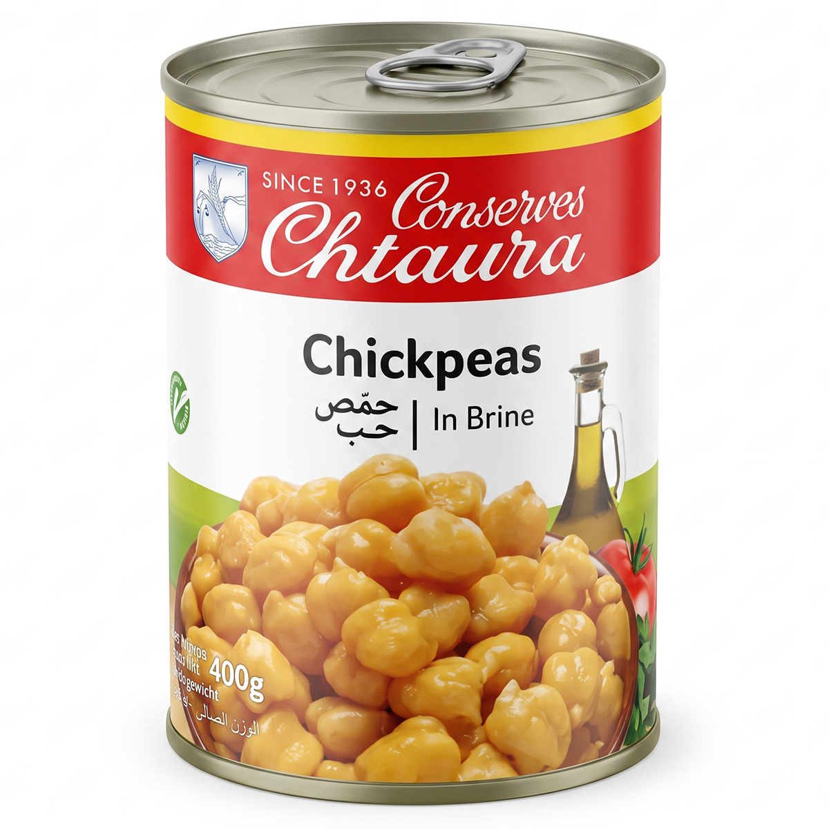 Chtaura Canned Chickpeas In Brine 400g