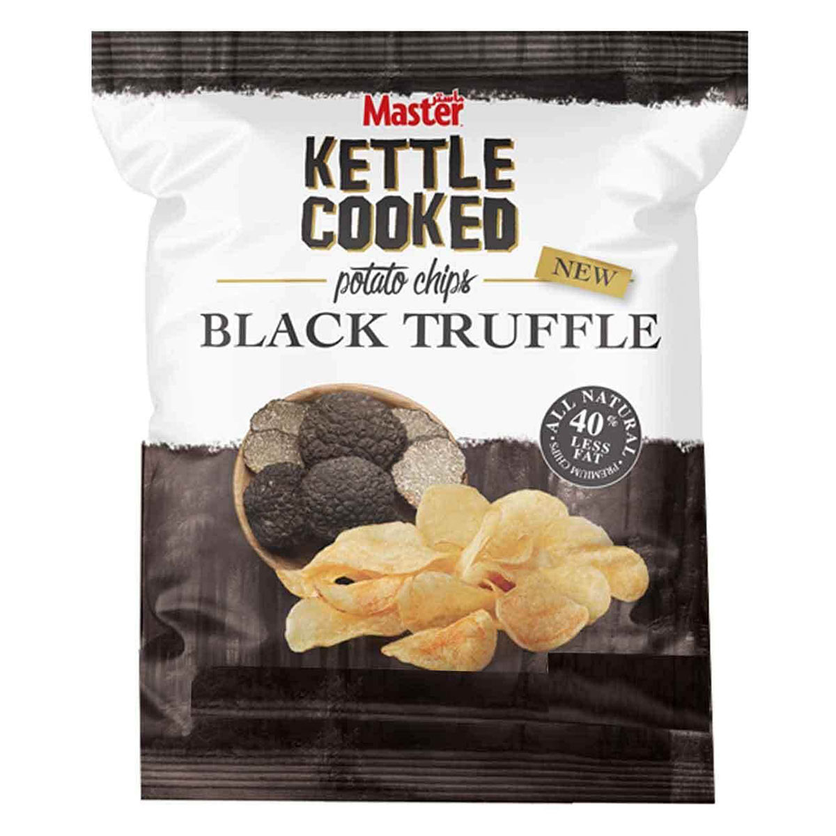 Master Kettle Cooked Potato Chips Black Ruffle 45g