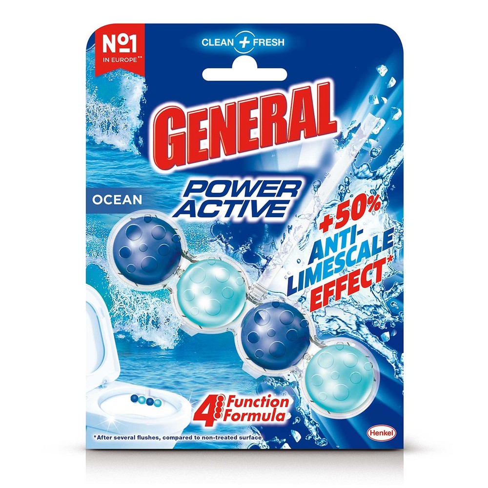 General Toilet Rim Power Active Ocean 50g