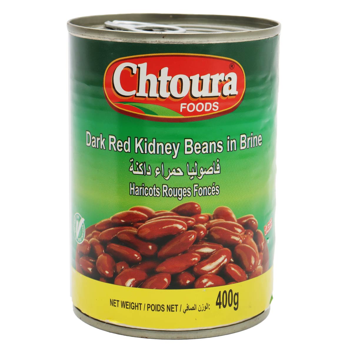 Chtoura Foods Dark Red Kidney Beans in Brine 400g