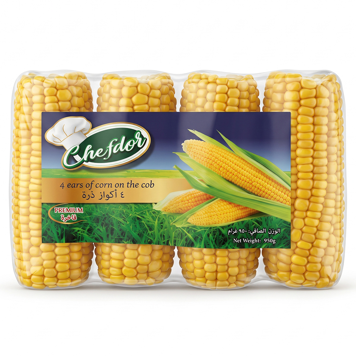 Chefdor Corn on the Cob 950g