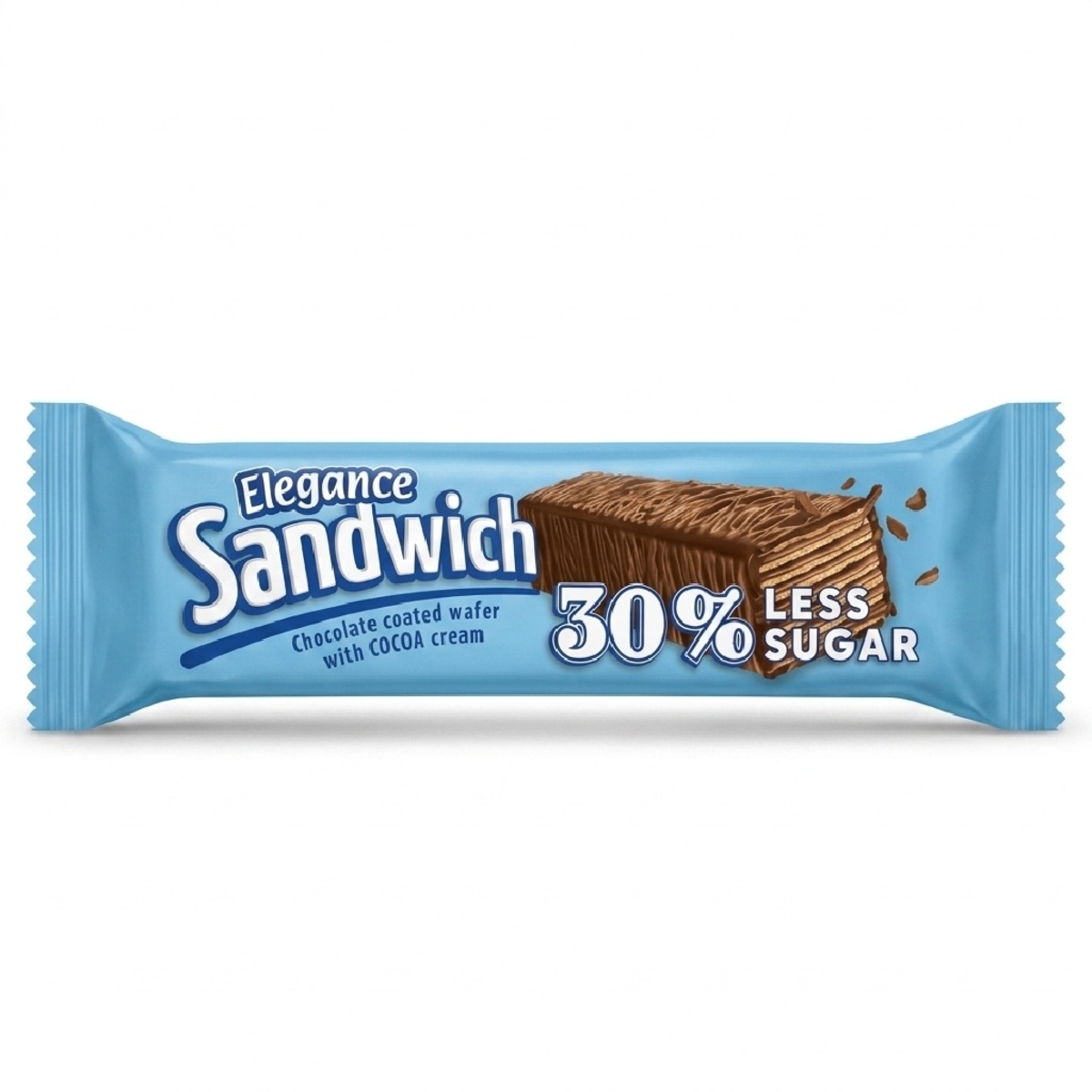 Elegance Sandwich Chocolate Coated Wafer with Cocoa Cream 50g