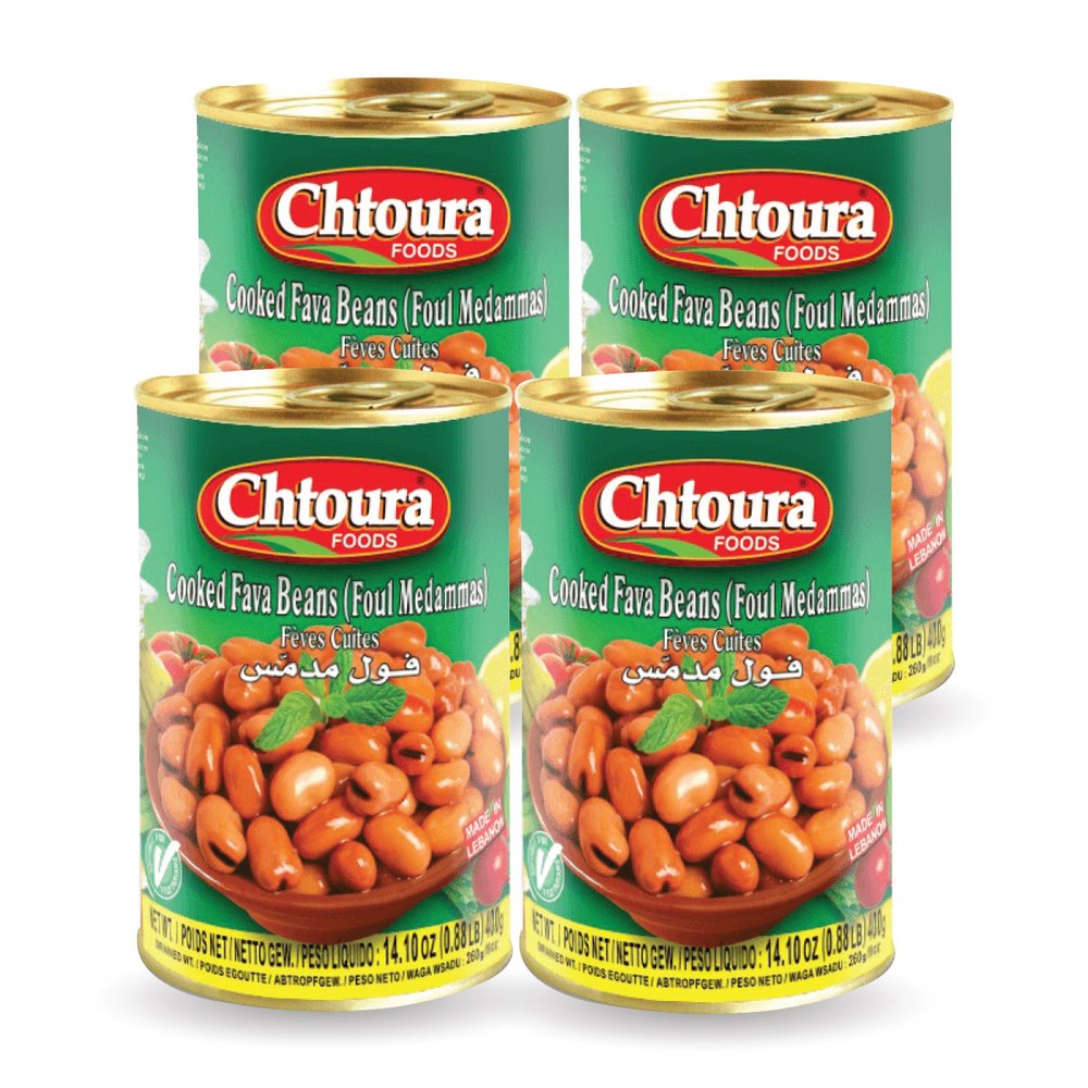 Chtoura Cooked Fava Beans 4x400g