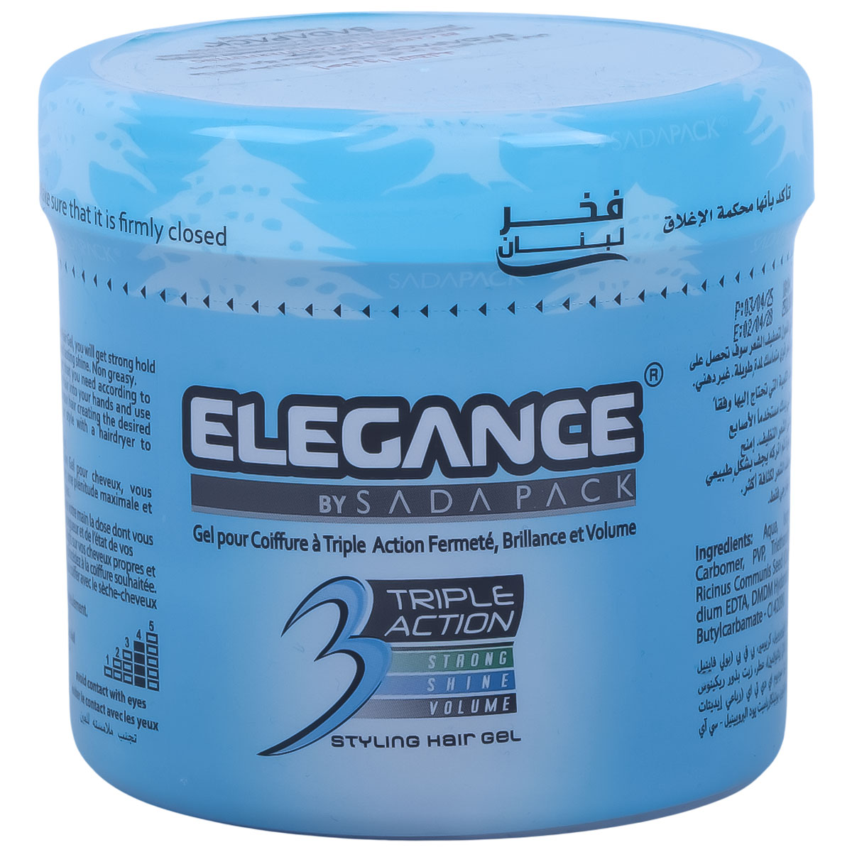 Elegance Strong Shine Styling Hair Gel 500ml