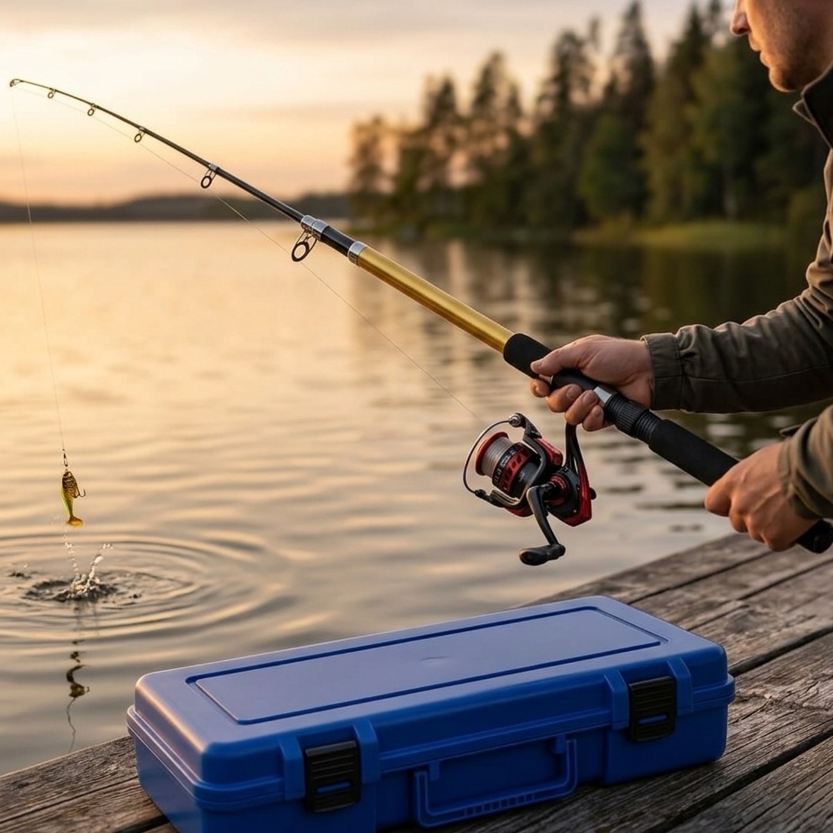 Fishing Rod and Tackle Box Set