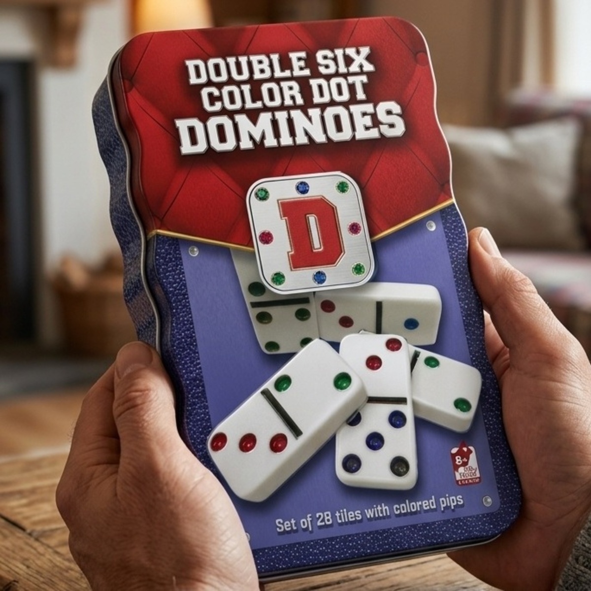 Double Six Color Dot Dominoes Set Of 28 Tiles