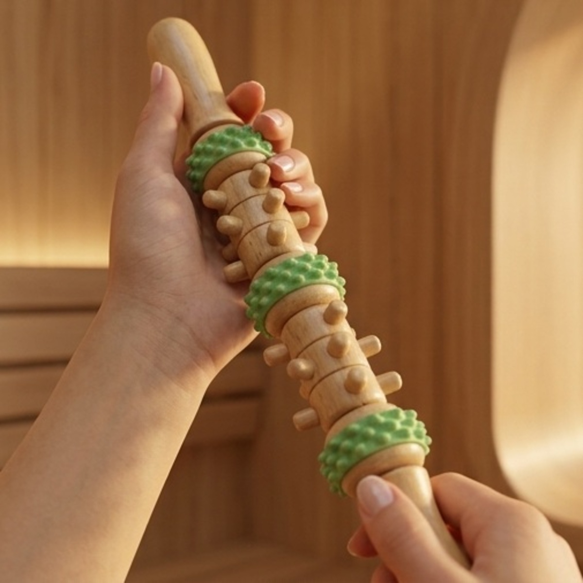 Wooden Handheld Massager
