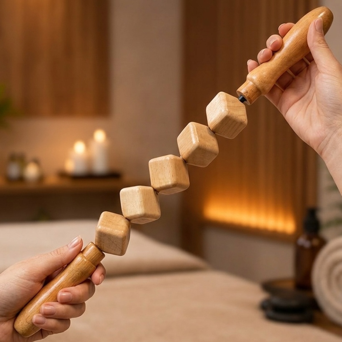 Wooden Handheld Massager