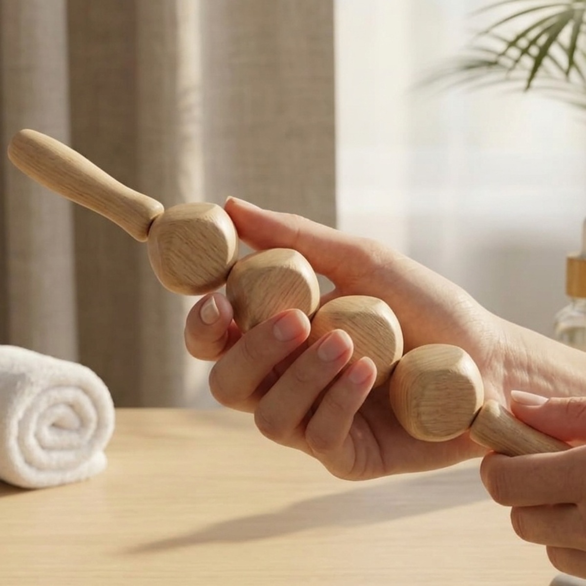Wooden Handheld Massager