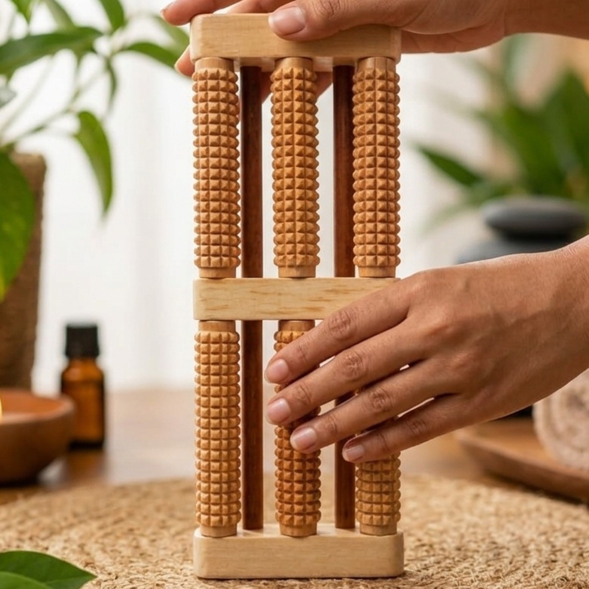 Wooden Foot Massager