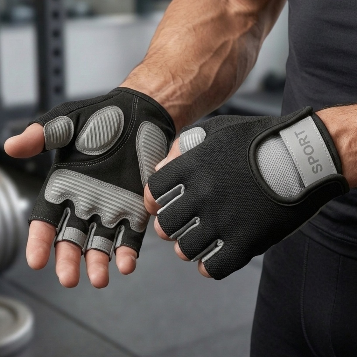 Sport Workout Fingerless Gloves