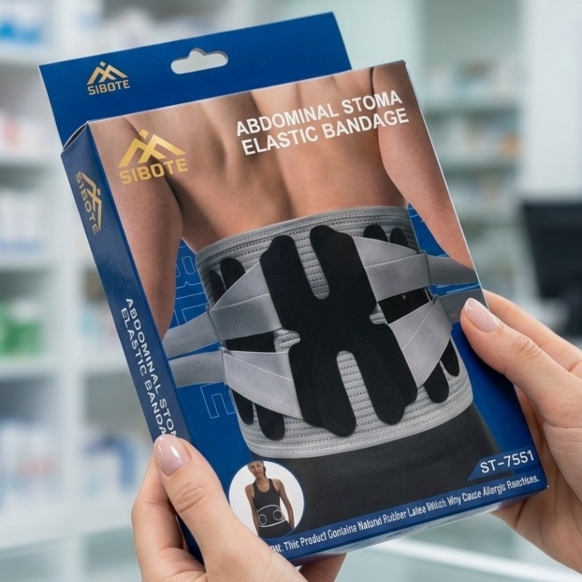 Sibote Elastic Bandage Abdominal Stoma