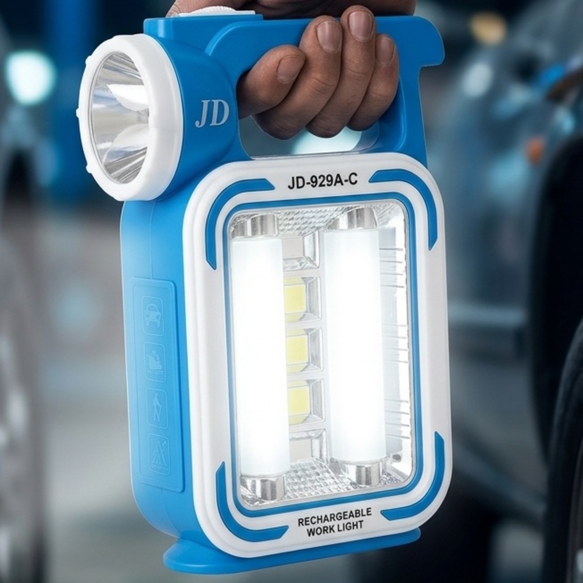 JD Rechargeable Flashlight Work Light