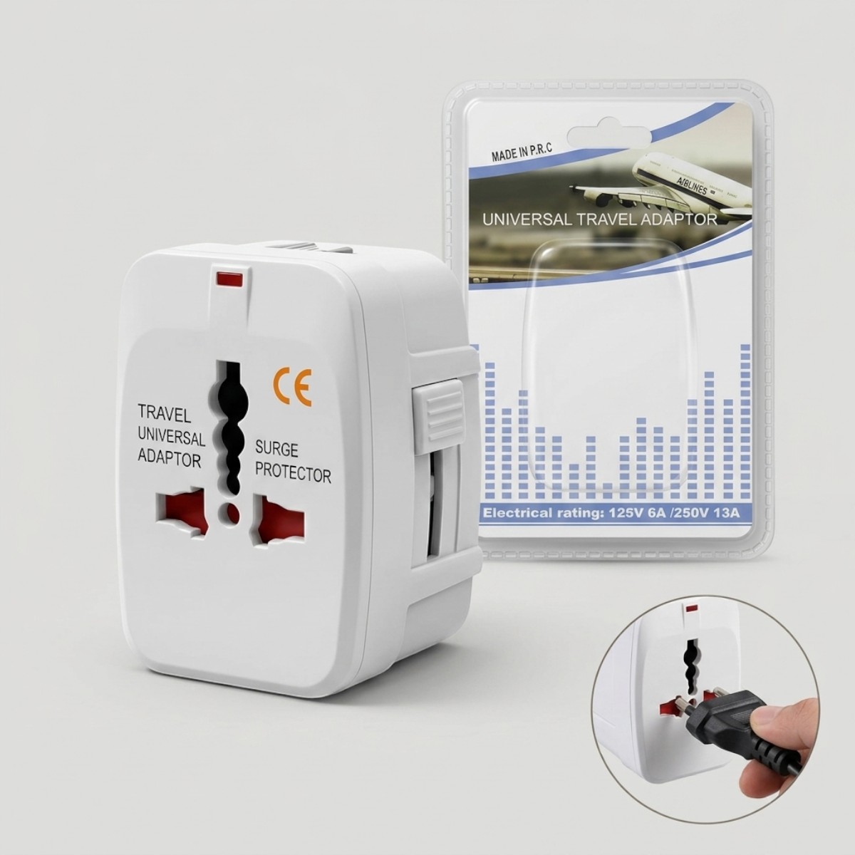 Universal Travel Adaptor Surge Protector