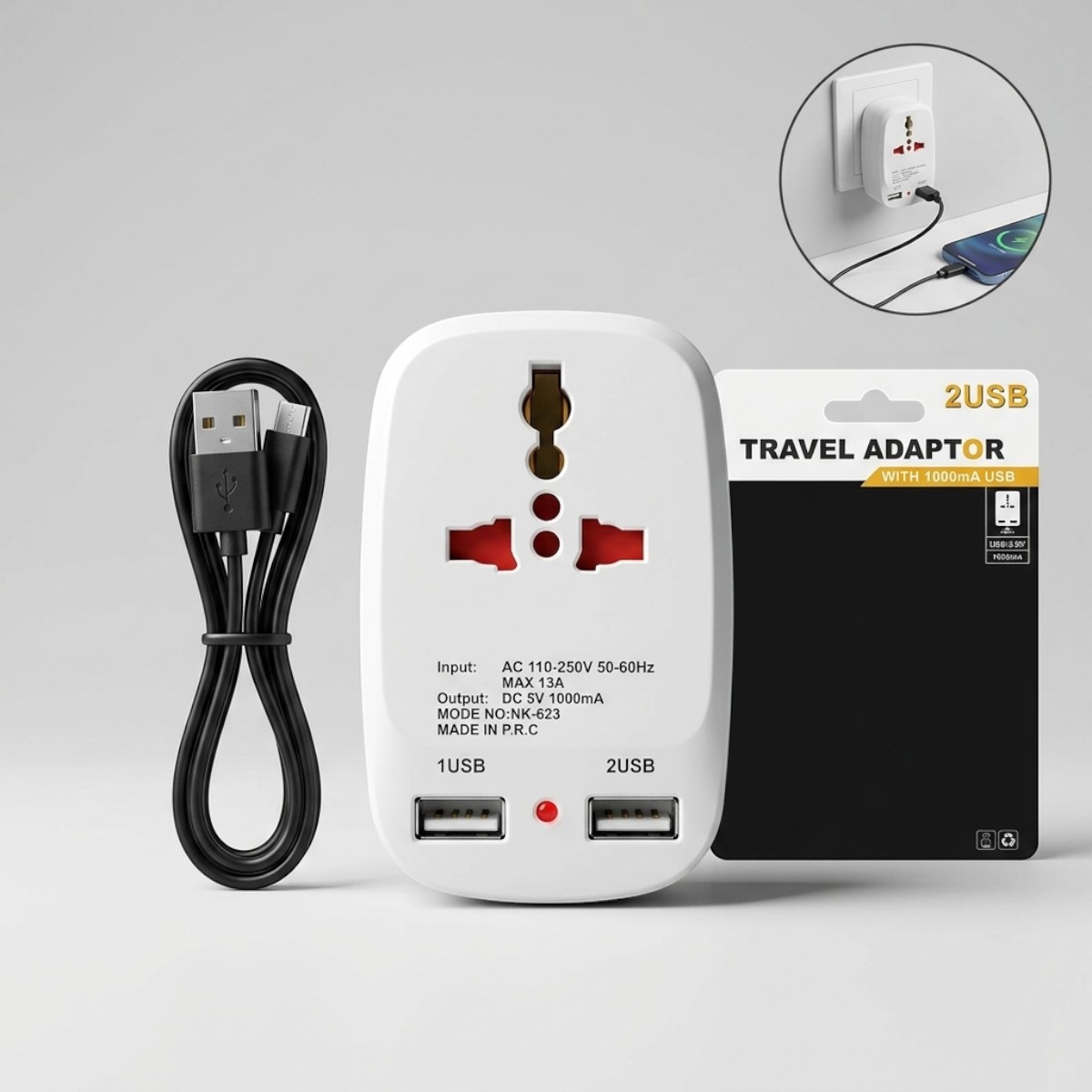 Travel Adaptor 2 USB