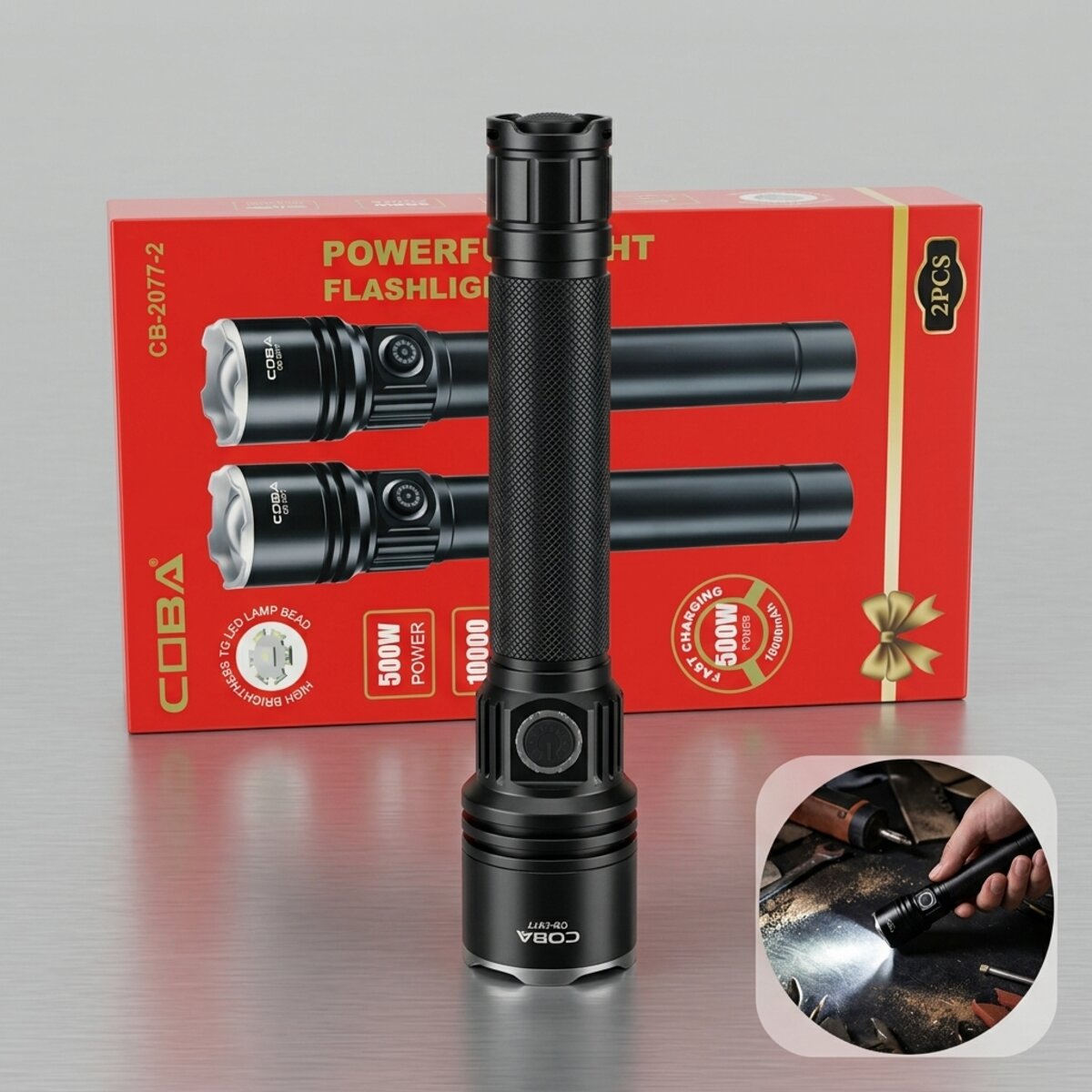 Coba Powerful Flashlight 2 Pieces