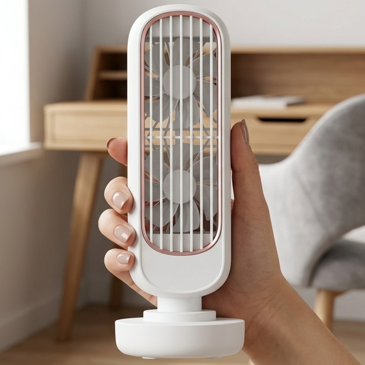 Portable Handheld Dual Fan