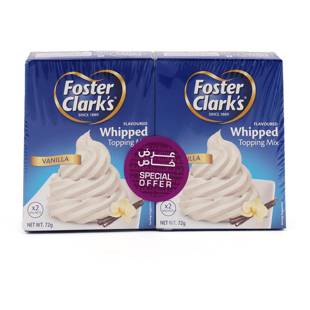 Foster Clarks Flavoured Whipped Topping Mix 2x72g
