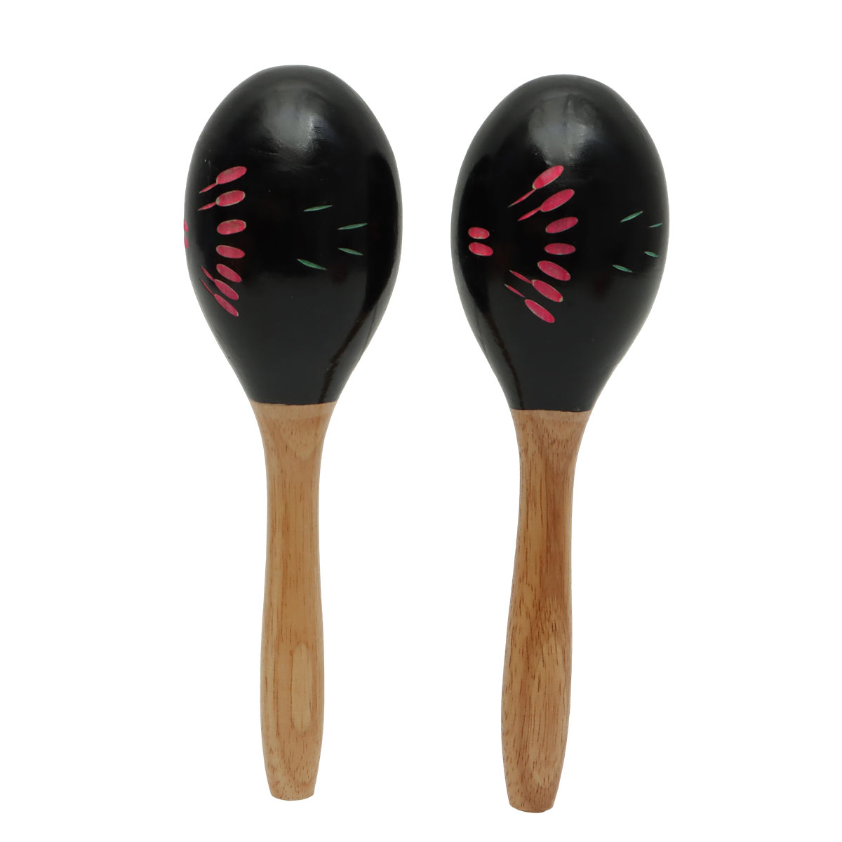 Egg Shaker Musical with Handle 2 pieces 45x21cm Black