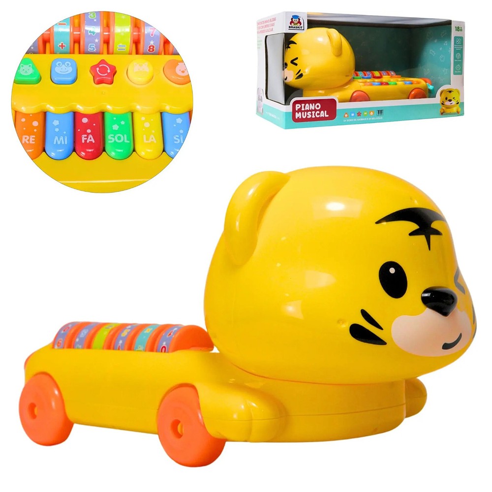 Braskit Tigre 20255 Musical Piano Carrinho