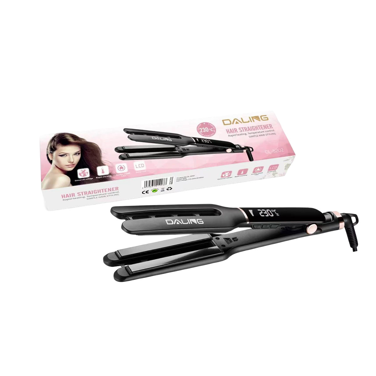 Daling Hair Straightener 17185 DL 5202