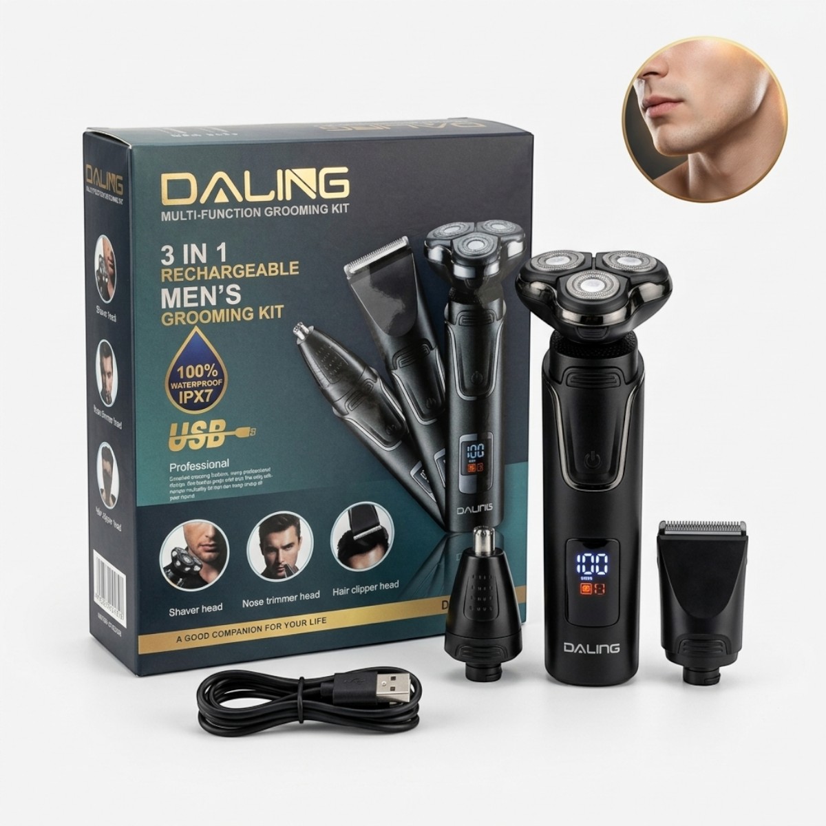 Daling Multi Function Grooming Kit Mens Grooming Kit 