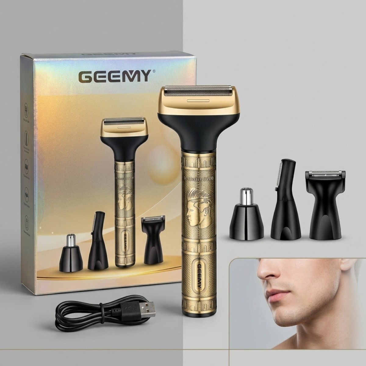 Geemy 4 In 1 Hair Trimmer