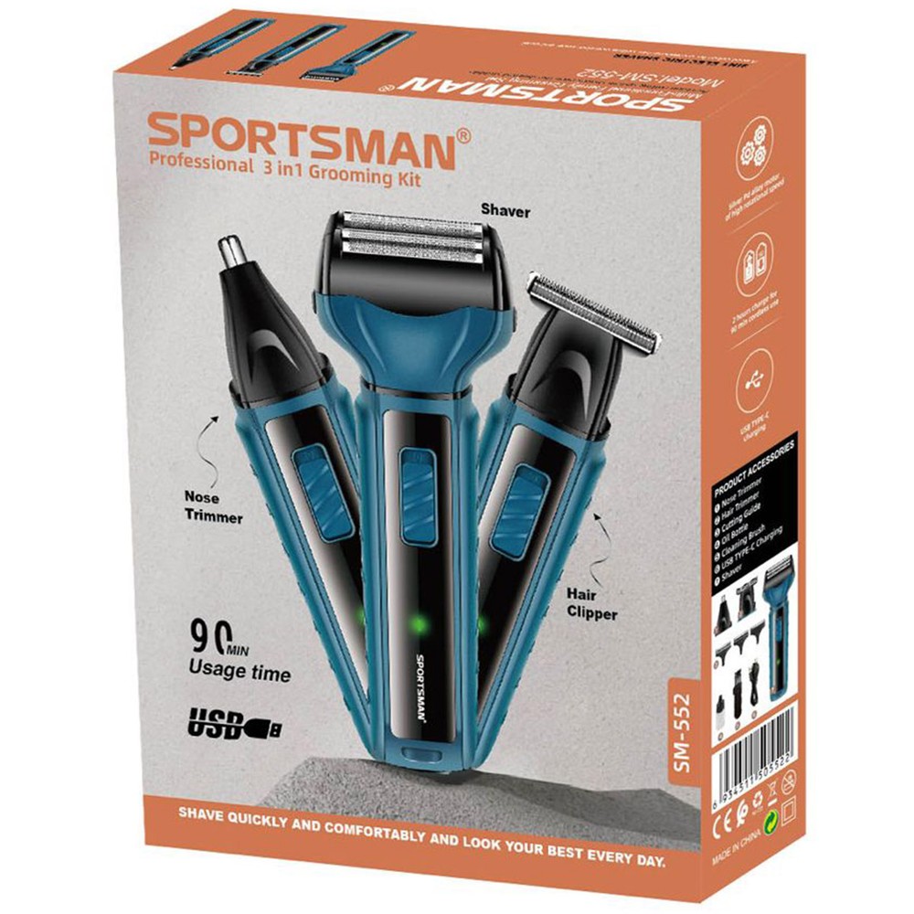 Sportsman 3in1 Grooming Kit SM 552