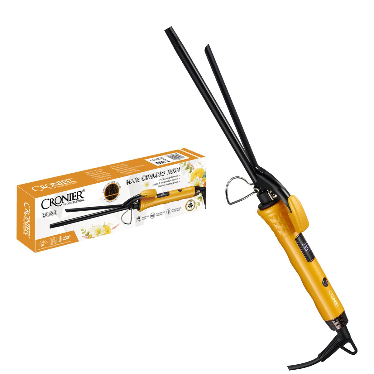 Cronier Professional Hair Curler Iron-CR-2064