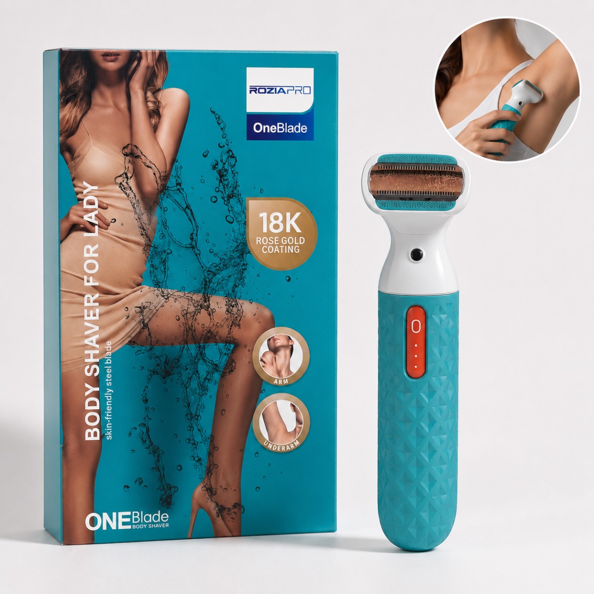 Rozia PRO OneBlade Body Shaver for Lady