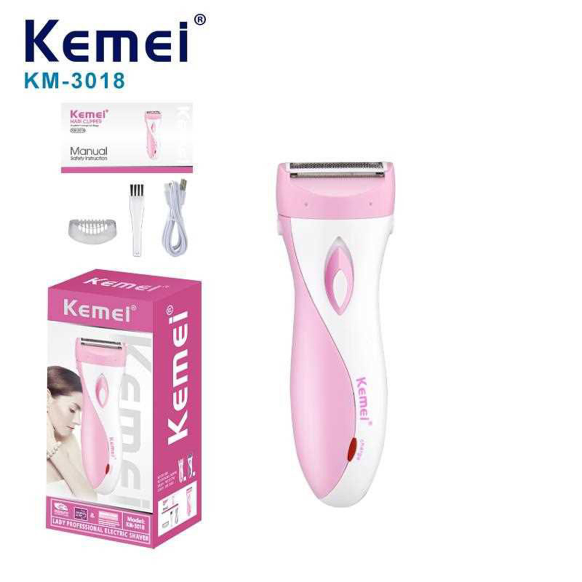 Kemei Ladies Shaver KM 3018