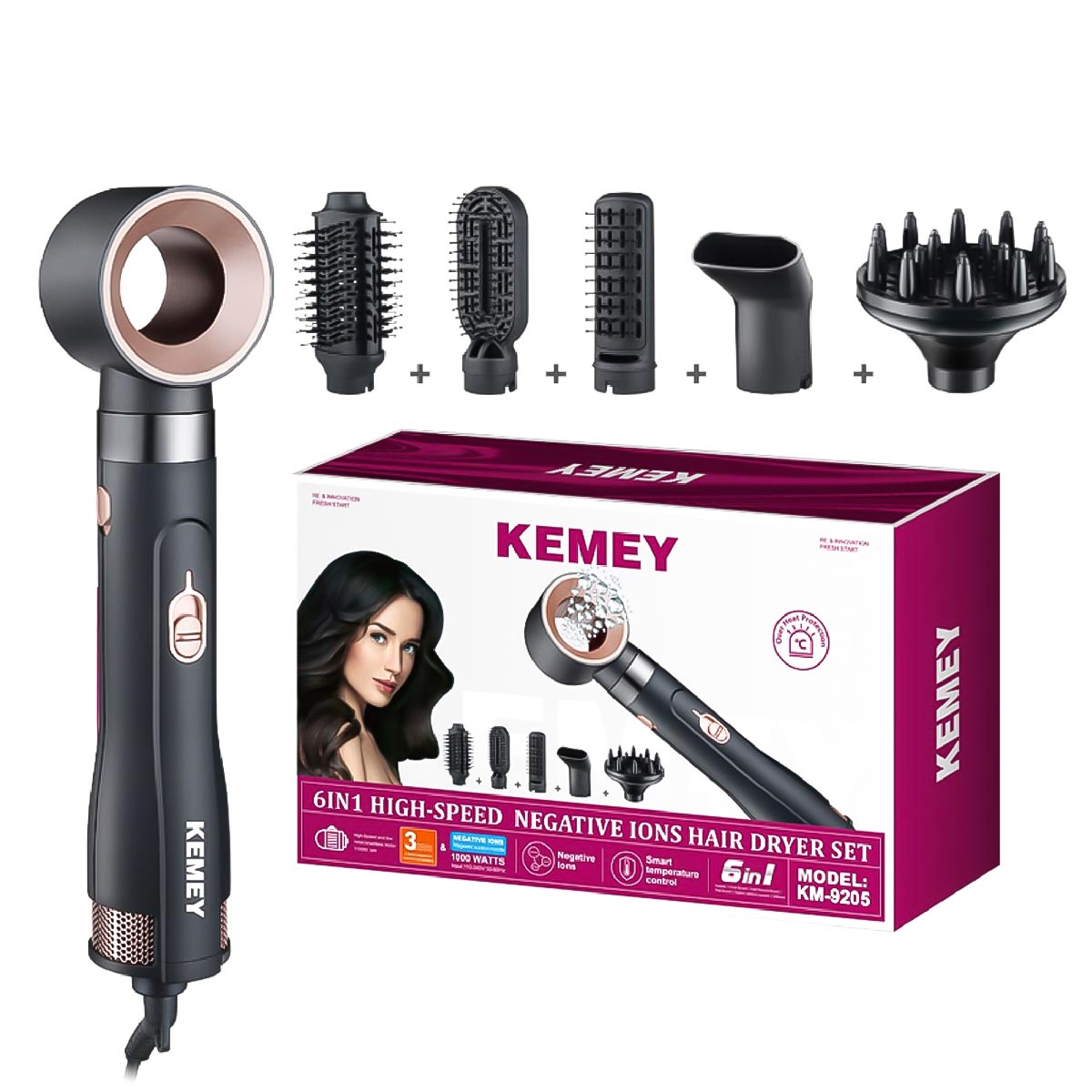 Kemey Hair Dryer Set - KM-9205
