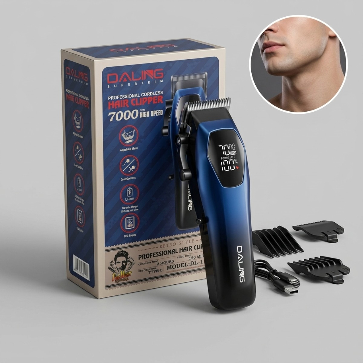 Daling Professional Cordless Hair Clipper